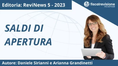 revinews: saldi di apertura - fiscal revisione - formazione revisori legali