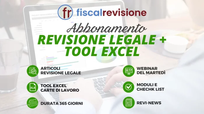 abbonamento revisione legale + tool excel - fiscal revisione - formazione revisori legali