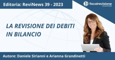 revinews: la revisione dei debiti in bilancio - fiscal revisione - formazione revisori legali