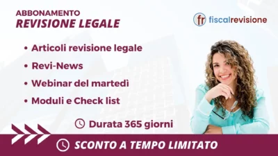 abbonamento revisione legale - fiscal revisione - formazione revisori legali