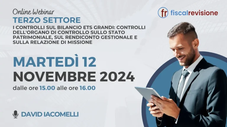 prossimi eventi - fiscal revisione - formazione revisori legali