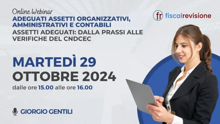 prossimi eventi - fiscal revisione - formazione revisori legali