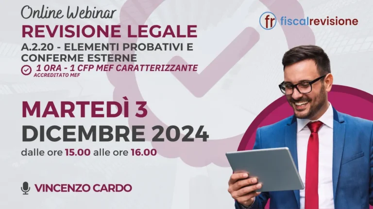 prossimi eventi - fiscal revisione - formazione revisori legali