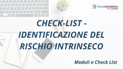 check-list - identificazione del rischio intrinseco - fiscal revisione - formazione revisori legali