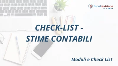 check-list - stime contabili - fiscal revisione - formazione revisori legali