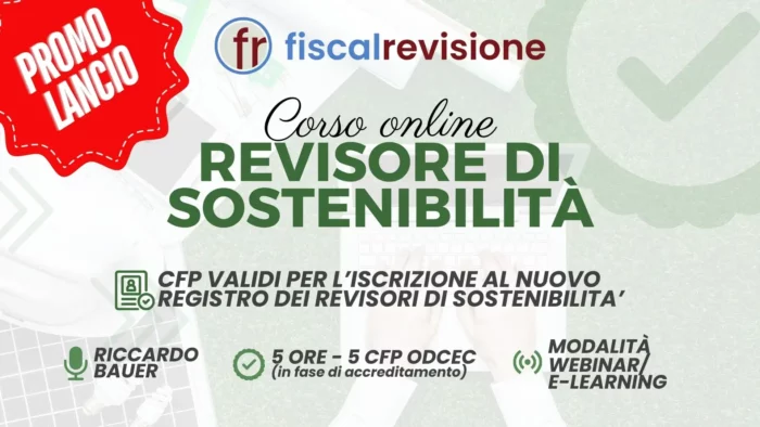 corso revisore di sostenibilità - fiscal revisione - formazione revisori legali