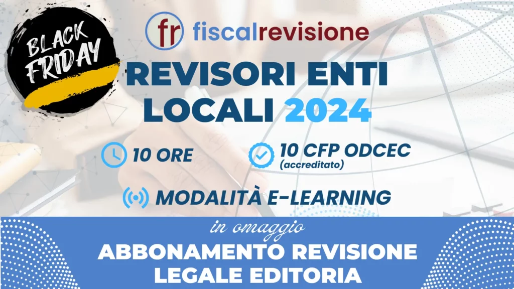 black friday 2024 - fiscal revisione - formazione revisori legali